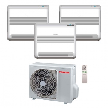 Multisplit aer conditionat podea 3 unitati interioare Toshiba Console
